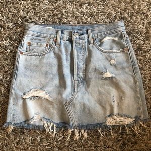 Levi’s Premium blue jean skirt